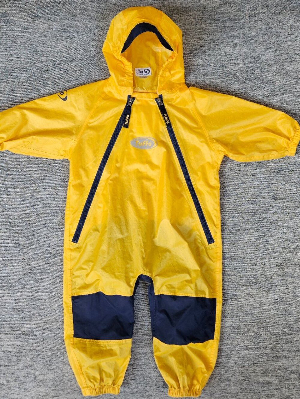Tuffo Muddy Buddy Kids Rainsuit Waterproof Hooded Onepiece 2 T Yellow Blue